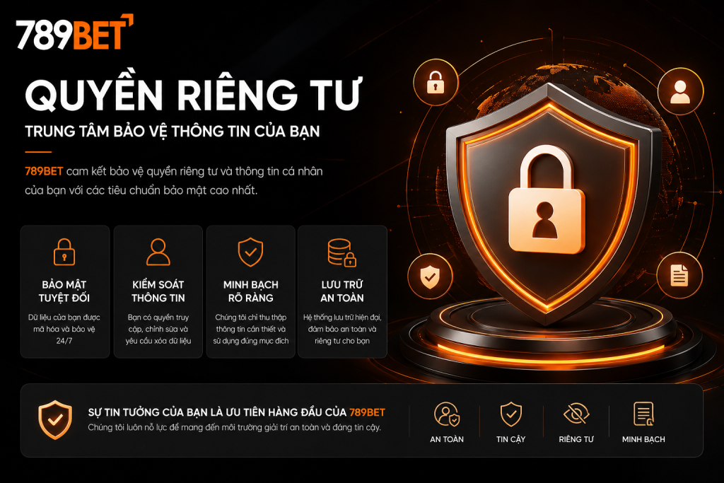 Giao diện trung tâm Quyền riêng tư 789BET